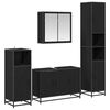 vidaXL Ensemble de mobilier de salle de bain 2 pcs Ch&ecirc;ne noir
