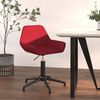 vidaXL Chaise pivotante de bureau Rouge bordeaux Velours