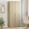 vidaXL Buffet haut ch&ecirc;ne sonoma 80x35x180 cm bois d'ing&eacute;nierie