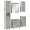 vidaXL Ensemble de mobilier de salle de bain TULUM 5 pc Gris b&eacute;ton