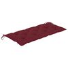 vidaXL Banc de jardin avec coussin 135 cm Bois d'acacia massif