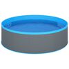 vidaXL Piscine avec &eacute;cumoire suspendue et pompe 350x90 cm Gris