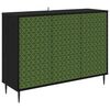 vidaXL Buffet GELEEN Ch&ecirc;ne noir 102 x 33 x 76 cm Bois d'ing&eacute;nierie