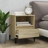 vidaXL Table de chevet Ch&ecirc;ne sonoma 40x35x50 cm