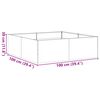 vidaXL Jardini&egrave;re vert olive 100x100x30 cm acier