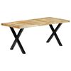 vidaXL Table &agrave; manger 180x90x76 cm Bois de manguier massif