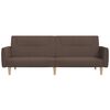 vidaXL Canap&eacute;-lit &agrave; 2 places Taupe Tissu