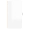 vidaXL Armoire murale Blanc brillant 60x31x60 cm Bois d'ing&eacute;nierie