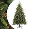vidaXL Sapin de No&euml;l artificiel articul&eacute; avec pommes de pin 240 cm