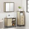 vidaXL Ensemble de meubles de salle de bain 3 pcs ch&ecirc;ne sonoma