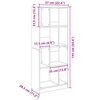 vidaXL Biblioth&egrave;que ch&ecirc;ne sonoma 57x28,5x141 cm bois d'ing&eacute;nierie