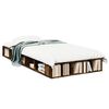 vidaXL Cadre de lit sans matelas ch&ecirc;ne fum&eacute; 100x200 cm