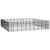 vidaXL Chenil d'ext&eacute;rieur pour chiens Acier 92,16 m&sup2;