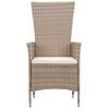 vidaXL Ensemble &agrave; manger de jardin avec coussins 7 pcs Beige