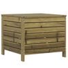 vidaXL Salon de jardin 5 pcs bois de pin impr&eacute;gn&eacute;