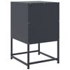 vidaXL Tables de chevet 2 pcs anthracite 36x39x60,5 cm acier
