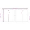 vidaXL Auvent lat&eacute;ral r&eacute;tractable Bleu 200x600 cm