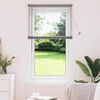 vidaXL Store de Fen&ecirc;tre avec des rideaux Argent Aluminium