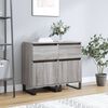 vidaXL Buffets 2 pcs sonoma gris 40x35x70 cm bois d'ing&eacute;nierie