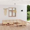 vidaXL Salon de jardin 11 pcs Bois de pin massif