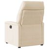 vidaXL Fauteuil inclinable &eacute;lectrique beige tissu microfibre