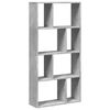 vidaXL Biblioth&egrave;que gris b&eacute;ton 60x20x120,5 cm bois d'ing&eacute;nierie
