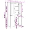 vidaXL Haut Armoire 2 pcs Bois ancien Bois d'ing&eacute;nierie