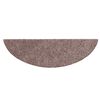 vidaXL Tapis d'escalier auto-adh&eacute;sifs 5 pi&egrave;ces 56 x 17 x 3 cm Marron clair Demi-rond