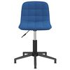 vidaXL Chaises pivotantes &agrave; manger lot de 2 Bleu Velours