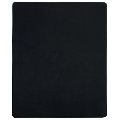 vidaXL Drap-housse Jersey Noir 160x200 cm Coton