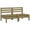 vidaXL Canap&eacute;s de jardin sans accoudoirs 2 pcs bois pin impr&eacute;gn&eacute;