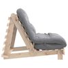 vidaXL Canap&eacute;-lit futon avec matelas 80x206x11 cm bois massif de pin