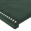 vidaXL Sommier &agrave; lattes de lit et matelas Vert fonc&eacute; 120x200cm Velours