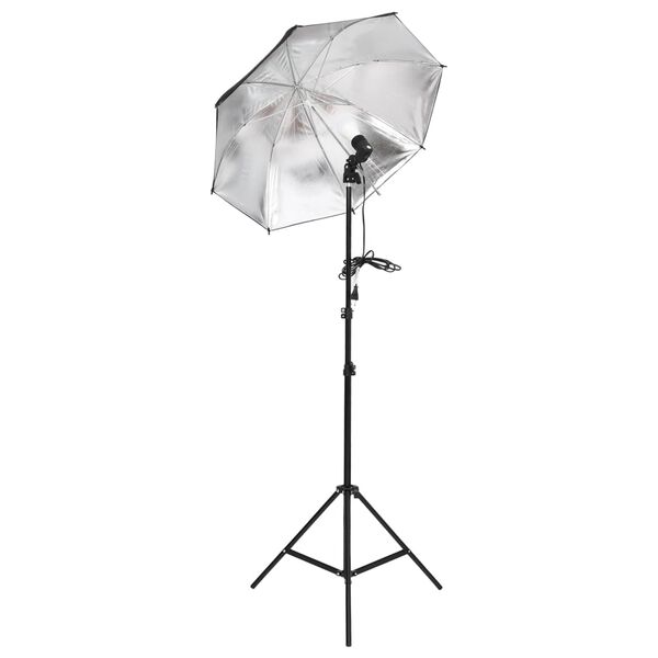 vidaXL Kit de studio photo avec &eacute;clairage toile de fond et r&eacute;flecteur