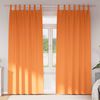 vidaXL Rideaux occultants avec anneaux 2 pcs Orange vif 245 x 140 cm
