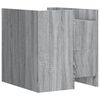 vidaXL Table de chevet sonoma gris 45x50x50 cm bois d'ing&eacute;nierie