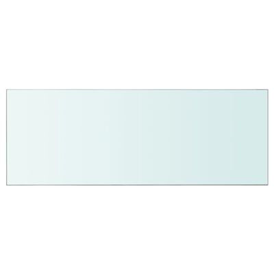 vidaXL Panneau pour étagère Verre transparent 80 x 30 cm