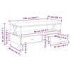 vidaXL Table basse ch&ecirc;ne sonoma 100x51x45 cm bois d'ing&eacute;nierie