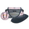 DERYAN Lit d'enfant voyage escamotable Baby Luxe &agrave; moustiquaire Rose