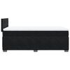 vidaXL Sommier &agrave; lattes de lit avec matelas Noir 100x200 cm Velours