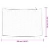 vidaXL Filet pour remorque avec corde &eacute;lastique blanc 5x3,5 m PP