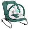 vidaXL Transat pour b&eacute;b&eacute; Vert Acier