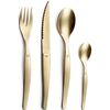 Lou Laguiole Ensemble de coutellerie 16 pcs Jet Champagne d&eacute;lav&eacute;