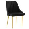 vidaXL Chaises &agrave; manger lot de 2 noir velours
