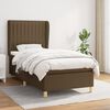 vidaXL Sommier &agrave; lattes de lit avec matelas Marron fonc&eacute; 80x200 cm
