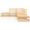 vidaXL Salon de jardin 5 pcs Bois de pin massif