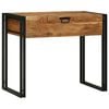vidaXL Tables de maquillage pour chambre Marron Bois d'acacia massif