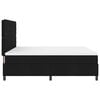 vidaXL Lit &agrave; ressorts avec matelas Noir 180 x 200 cm tissu