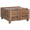 vidaXL Table basse 65x65x38 cm bois d'acajou massif