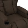 vidaXL Fauteuil inclinable Marron fonc&eacute; Tissu